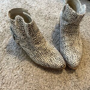 Stylish Black and White Ankle Boots